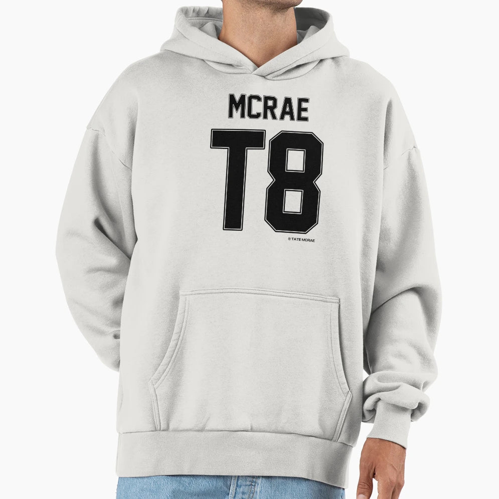 T8 Jersey Tate Mcrae Hoodie - Trendy Graphic for Adults - T-Shirt, Sweatshirt, Hoodie