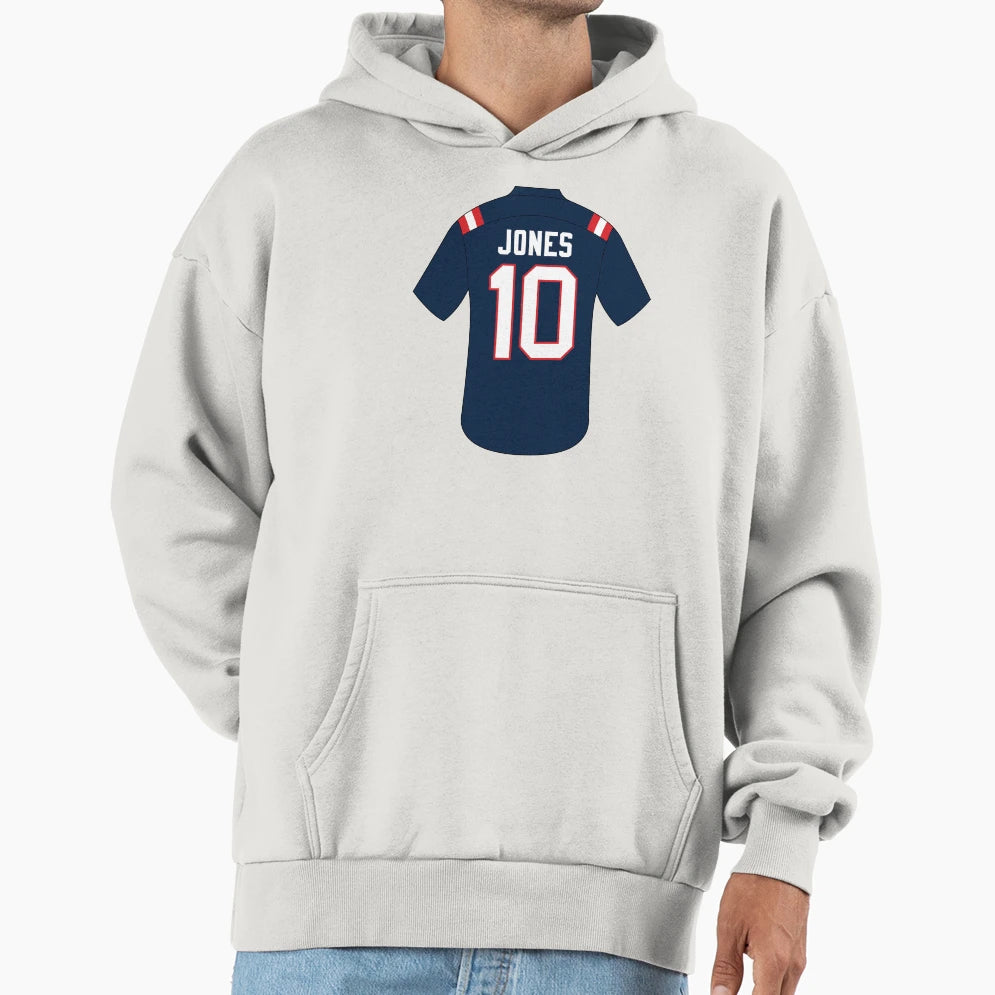Mac Jones Jersey Number 10 Hoodie - Casual Everyday Wear Unisex - T-Shirt, Sweatshirt, Hoodie