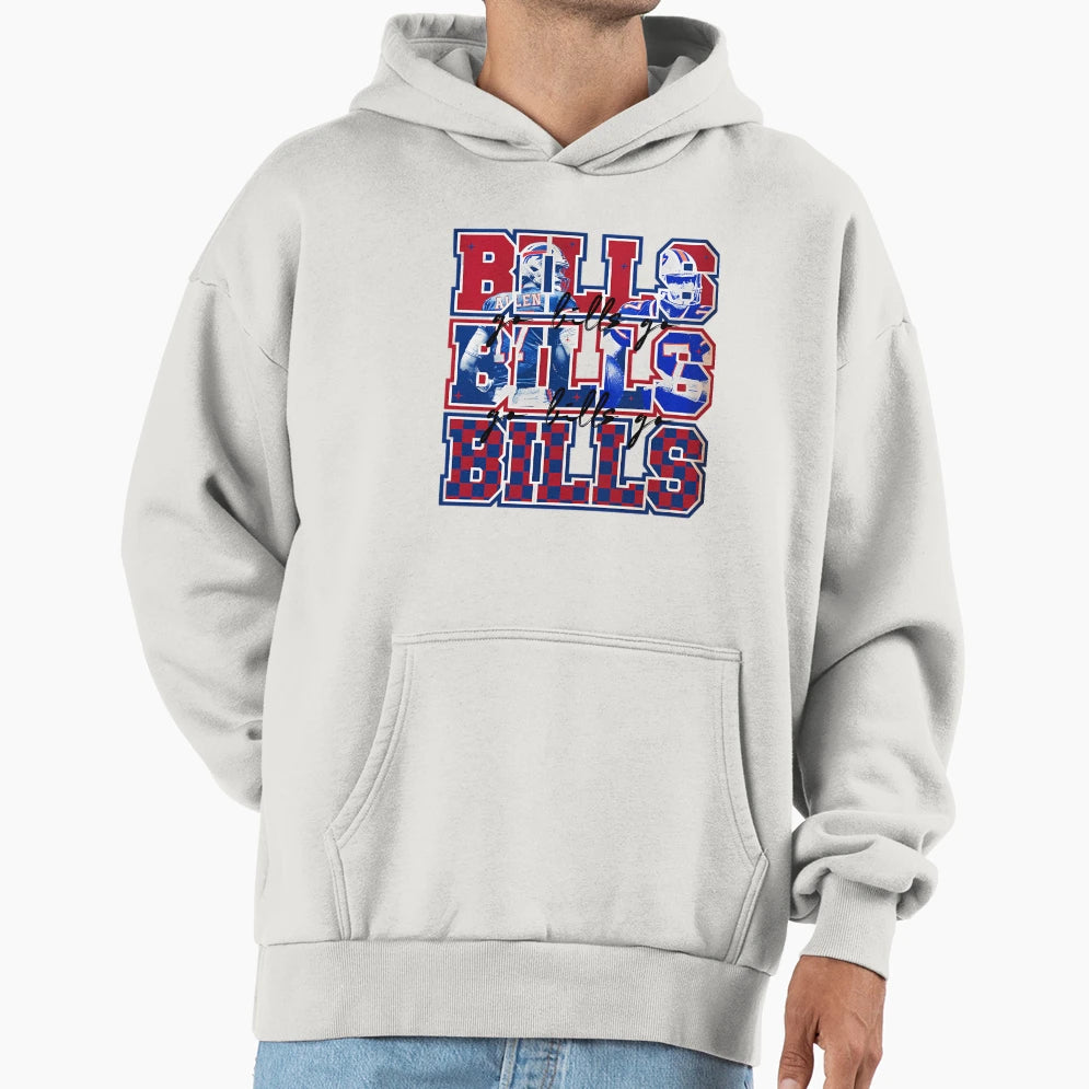 Lets Go Bills Buffalo Bills Hoodie - Custom Art Print for Adults - T-Shirt, Sweatshirt, Hoodie
