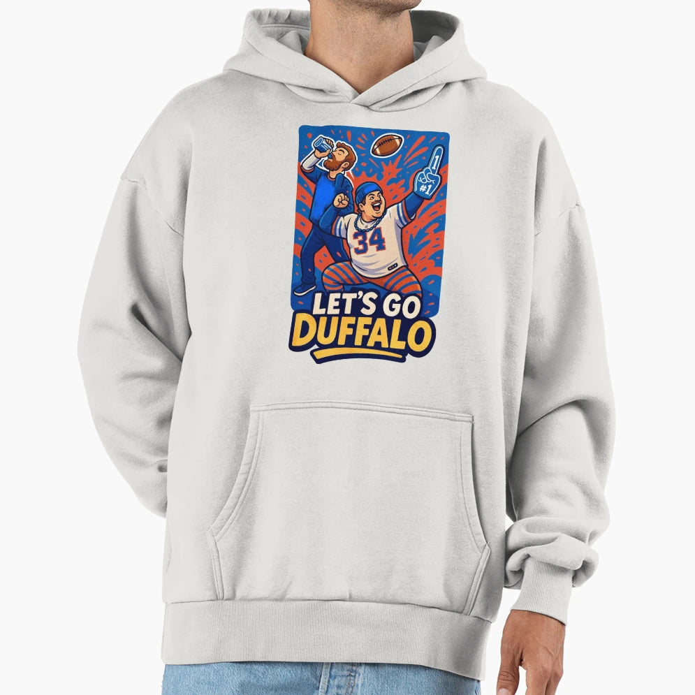 Lets Go Duffalo Hoodie - Fun Novelty Design Unisex - T-Shirt, Sweatshirt, Hoodie