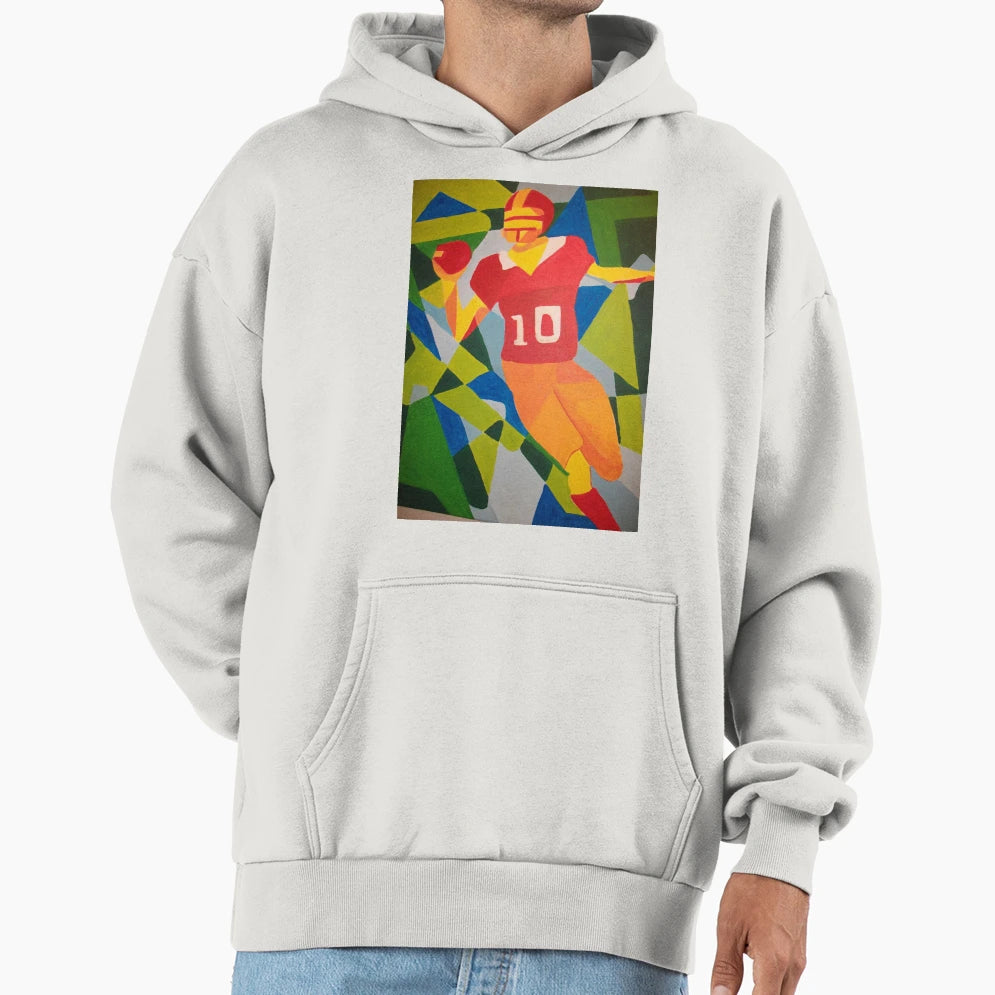 Football Hoodie - Minimalist Print for Adults - T-Shirt, Sweatshirt, Hoodie