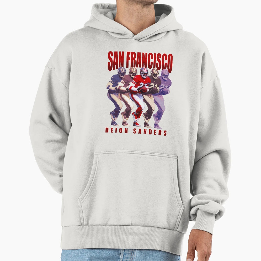 Deion Sanders Sanfrancisco 49Ers Sport Hoodie - Streetwear Style Unisex - T-Shirt, Sweatshirt, Hoodie