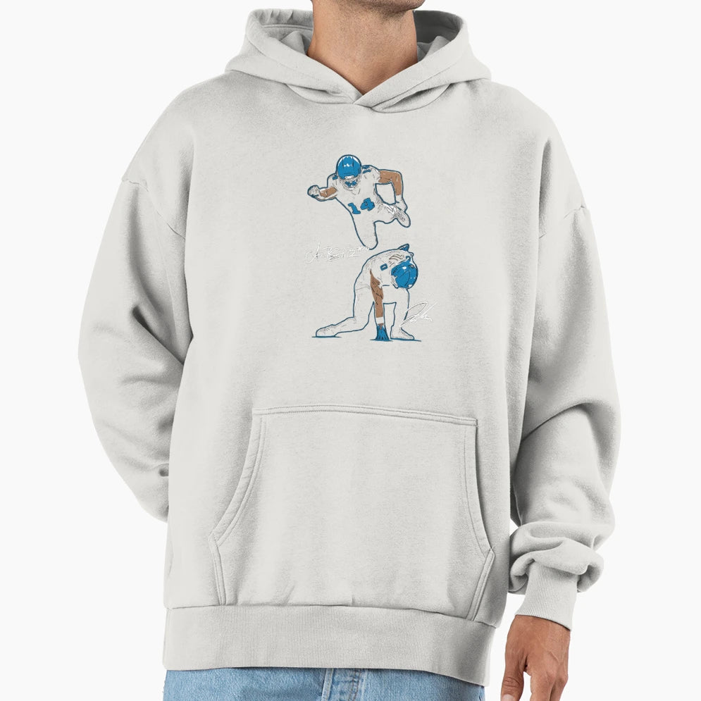 Amon Ra St Brown And JG Superheroes Hoodie - Streetwear Style Men Women - T-Shirt, Sweatshirt, Hoodie