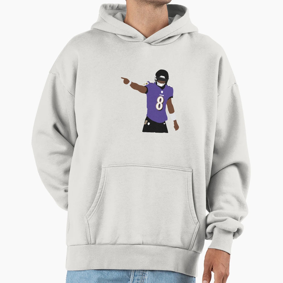 Baltimore Ravens LJ Hoodie - Aesthetic Graphic for Adults - T-Shirt, Sweatshirt, Hoodie