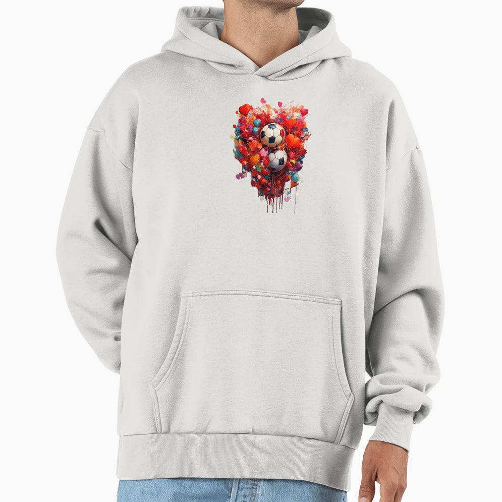 Love Soccer Hoodie - Aesthetic Graphic Unisex - T-Shirt, Sweatshirt, Hoodie