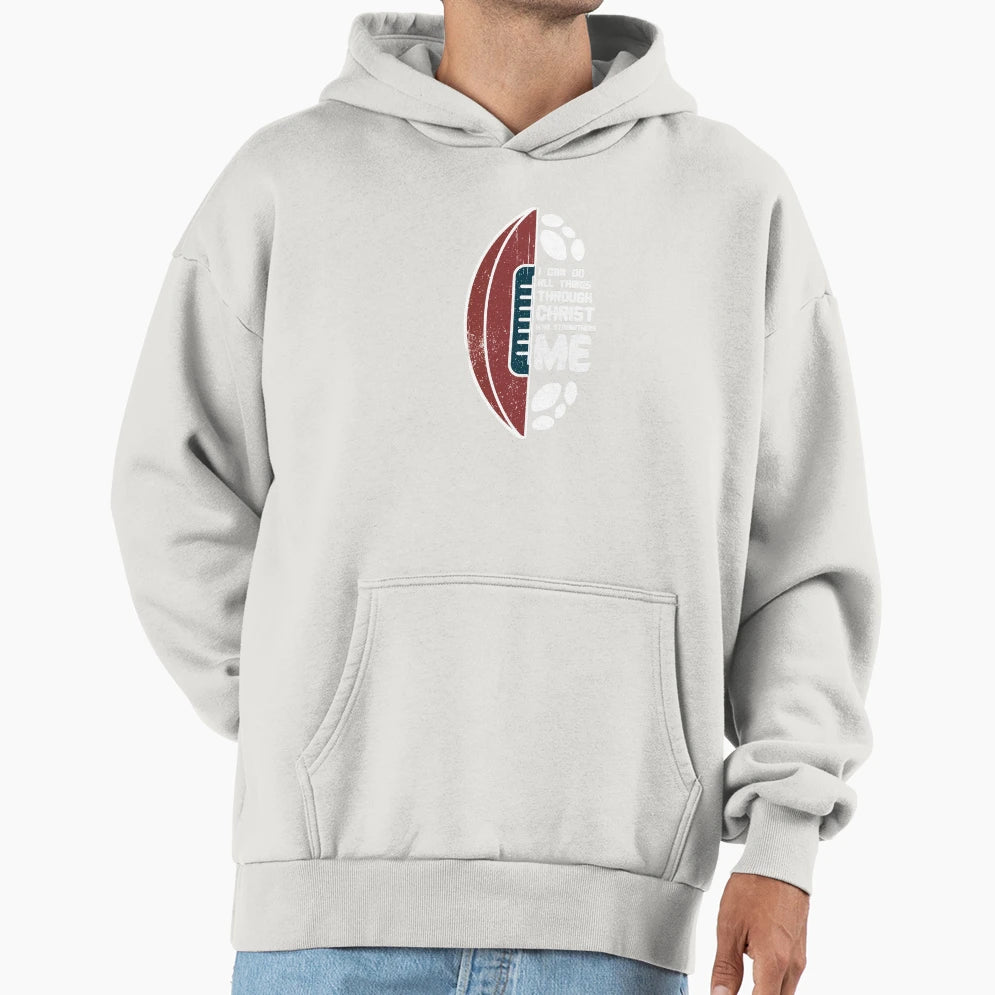 Christian Football I Can Do All Things T-Shirt - Graphic Print for Adults - T-Shirt, Sweatshirt, Hoodie