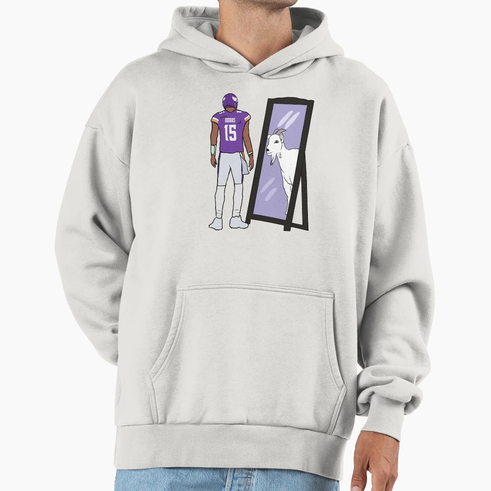 Joshua Dobbs Mirror Goat Hoodie - Graphic Print Unisex - T-Shirt, Sweatshirt, Hoodie