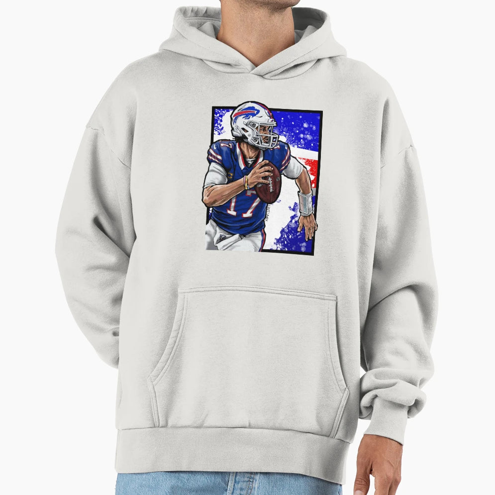 Allen Blue B Hoodie - Unique Graphic Men Women - T-Shirt, Sweatshirt, Hoodie