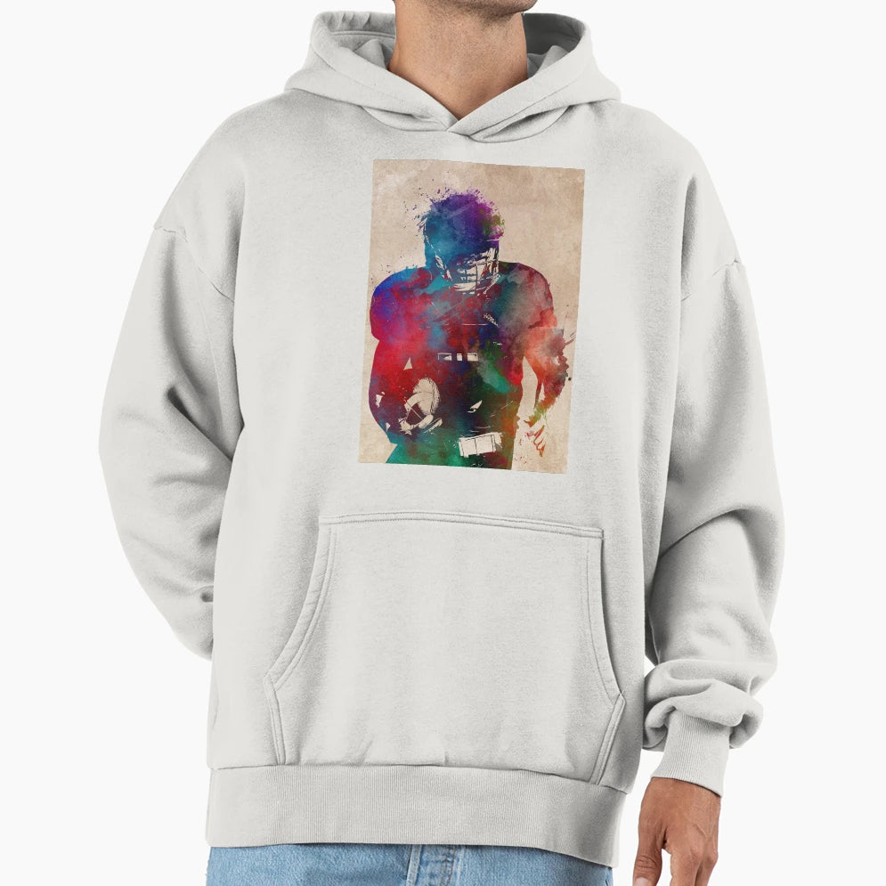 American Football Player Football Sport Hoodie - Fun Novelty Design Unisex - T-Shirt, Sweatshirt, Hoodie