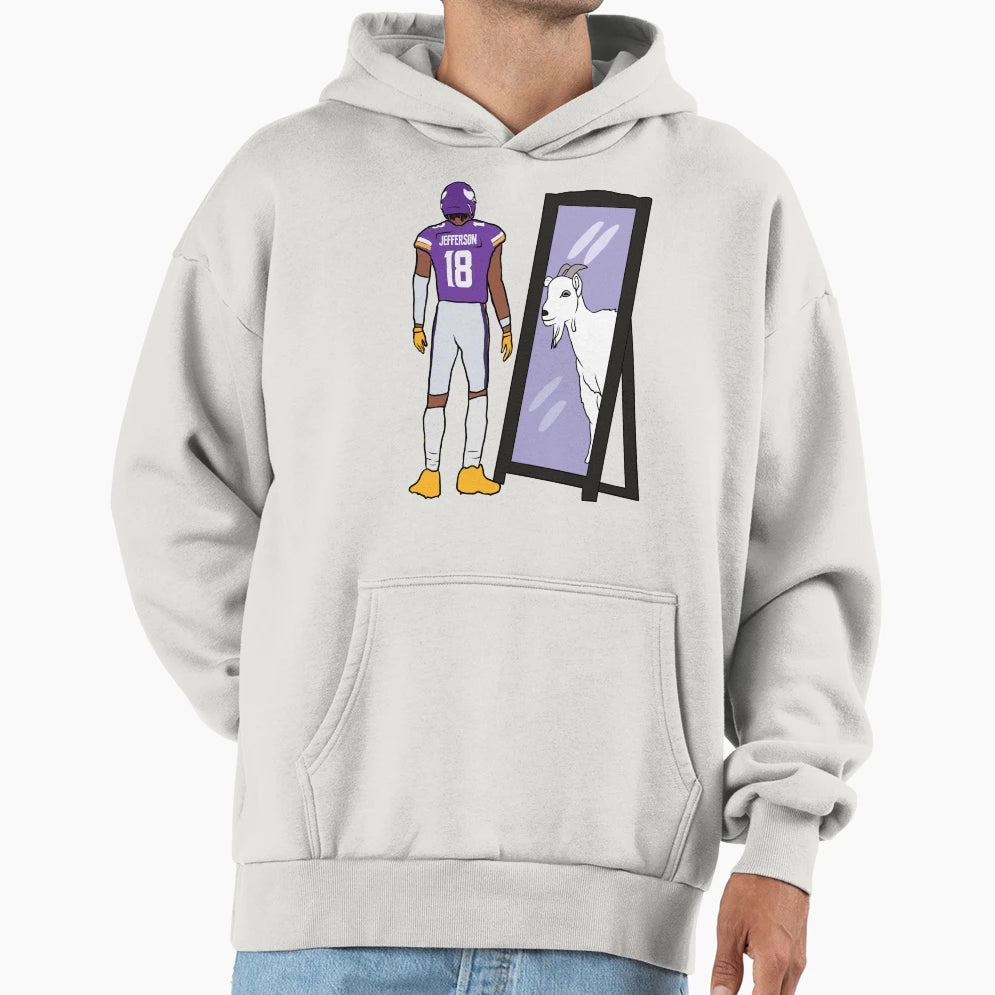 JJ Mirror Goat Hoodie - Graphic Print Unisex - T-Shirt, Sweatshirt, Hoodie