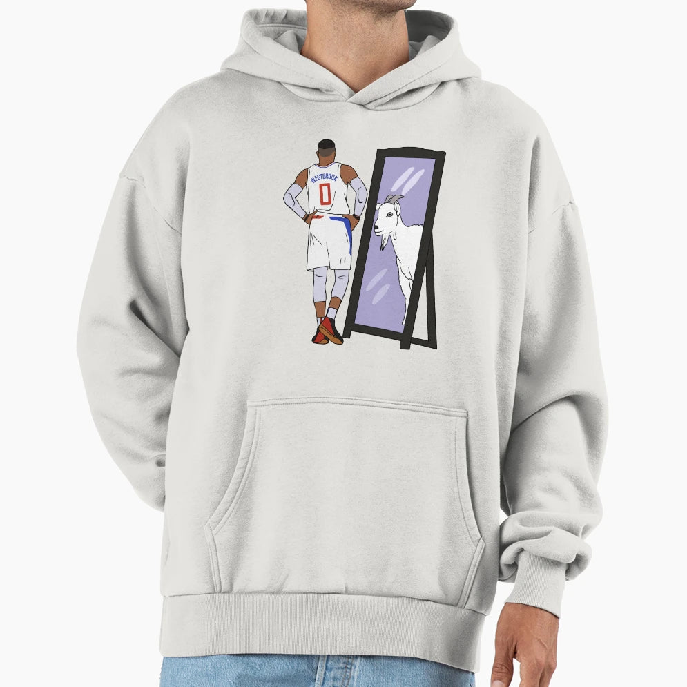 Russell Westbrook Mirror Goat Lac Hoodie - Unique Graphic for Adults - T-Shirt, Sweatshirt, Hoodie