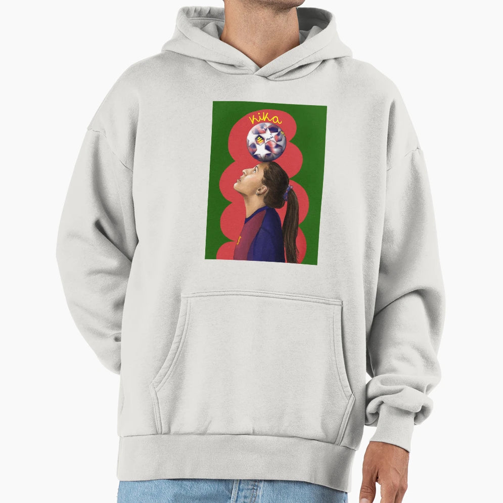 Kika Nazareth Fc Barcelona Hoodie - Fun Novelty Design for Adults - T-Shirt, Sweatshirt, Hoodie