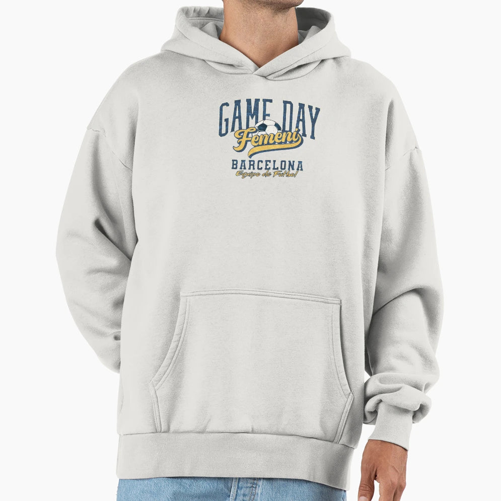 Barcelona Femeni Game Day College Hoodie - Graphic Print Unisex - T-Shirt, Sweatshirt, Hoodie