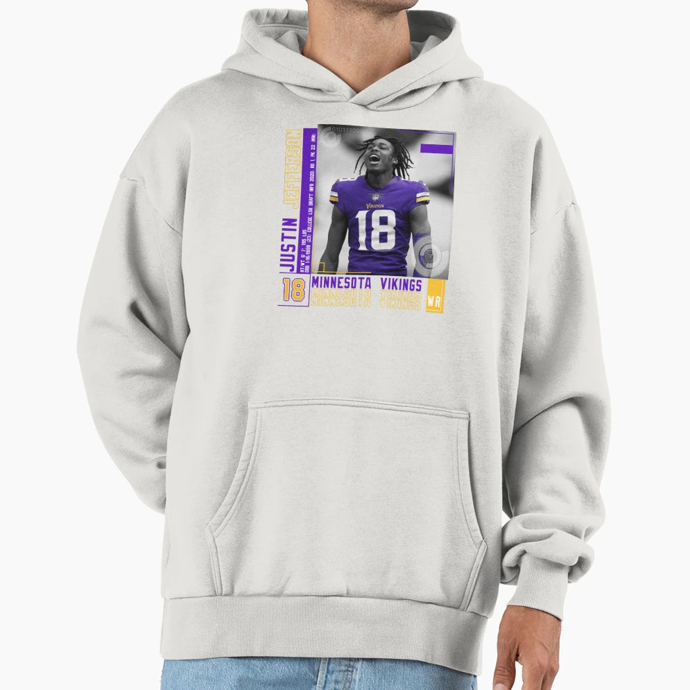 Justin Jeffer Hoodie - Minimalist Print Unisex - T-Shirt, Sweatshirt, Hoodie