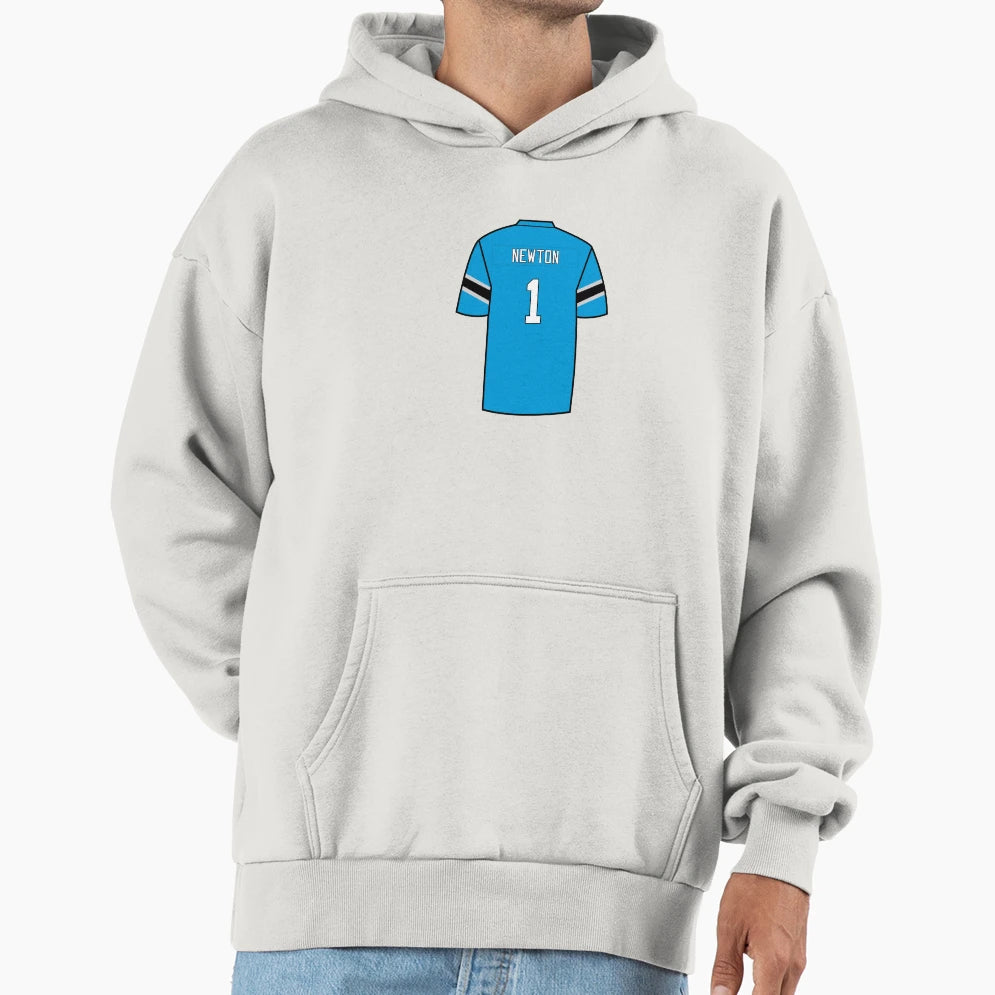 Cam Newton Jersey Hoodie - Aesthetic Graphic Unisex - T-Shirt, Sweatshirt, Hoodie