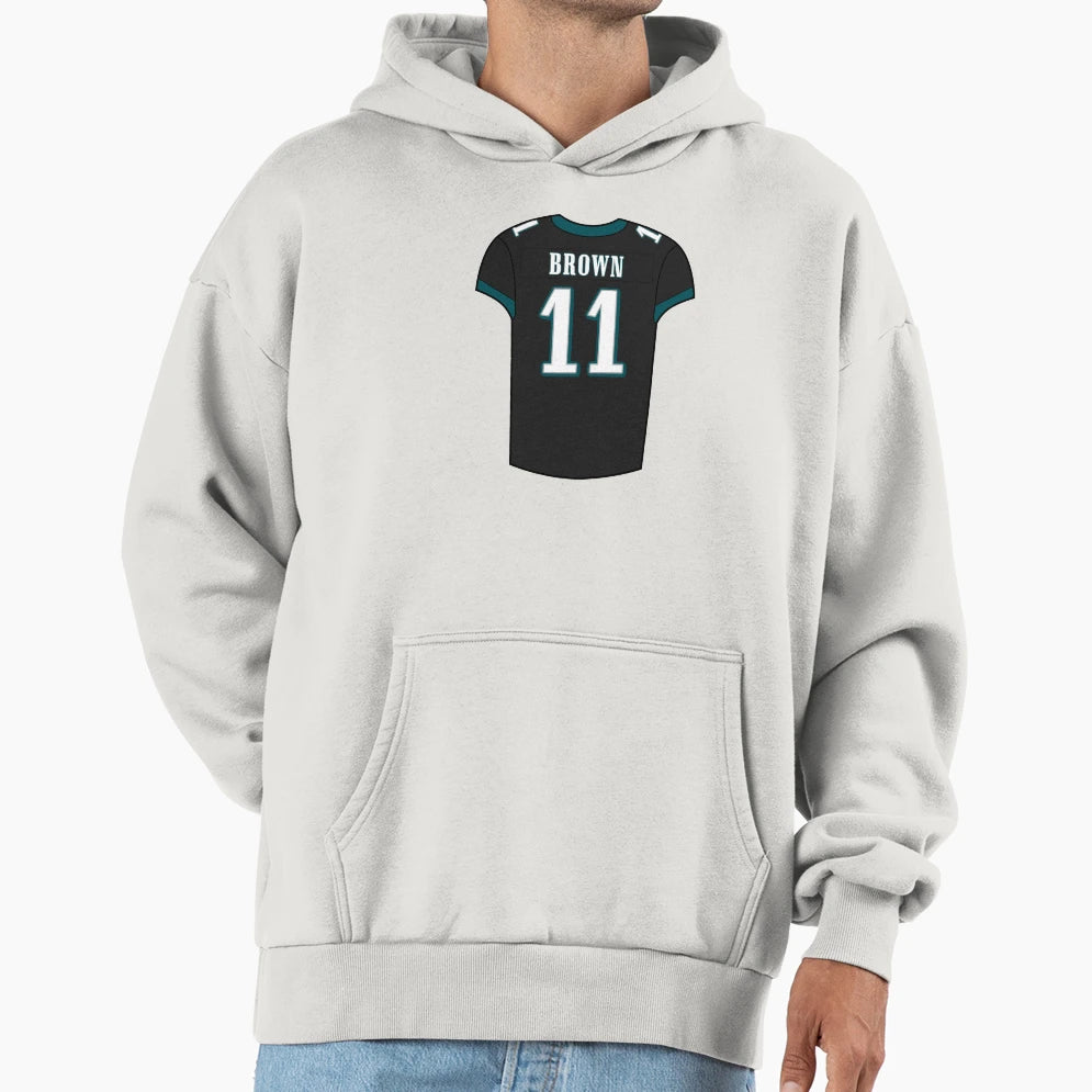 J Brown Alternate Jersey Hoodie - Unique Graphic for Adults - T-Shirt, Sweatshirt, Hoodie