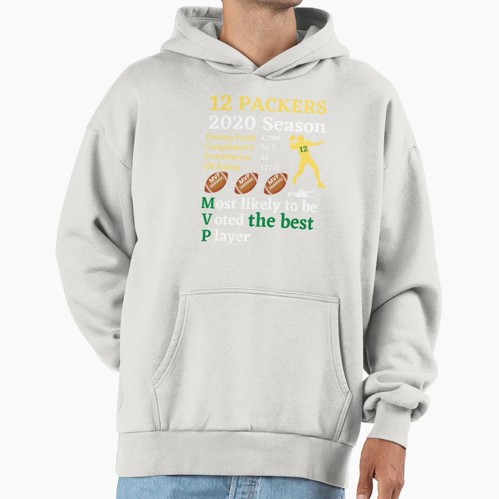 Packers Football Mvp 12 Hoodie - Unique Graphic Men Women - T-Shirt, Sweatshirt, Hoodie