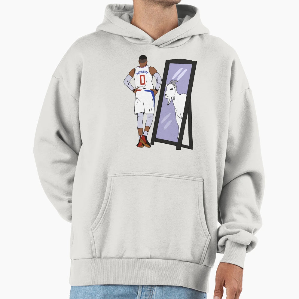 Russell Westbrook Mirror Goat Lac Hoodie - Minimalist Print Men Women - T-Shirt, Sweatshirt, Hoodie