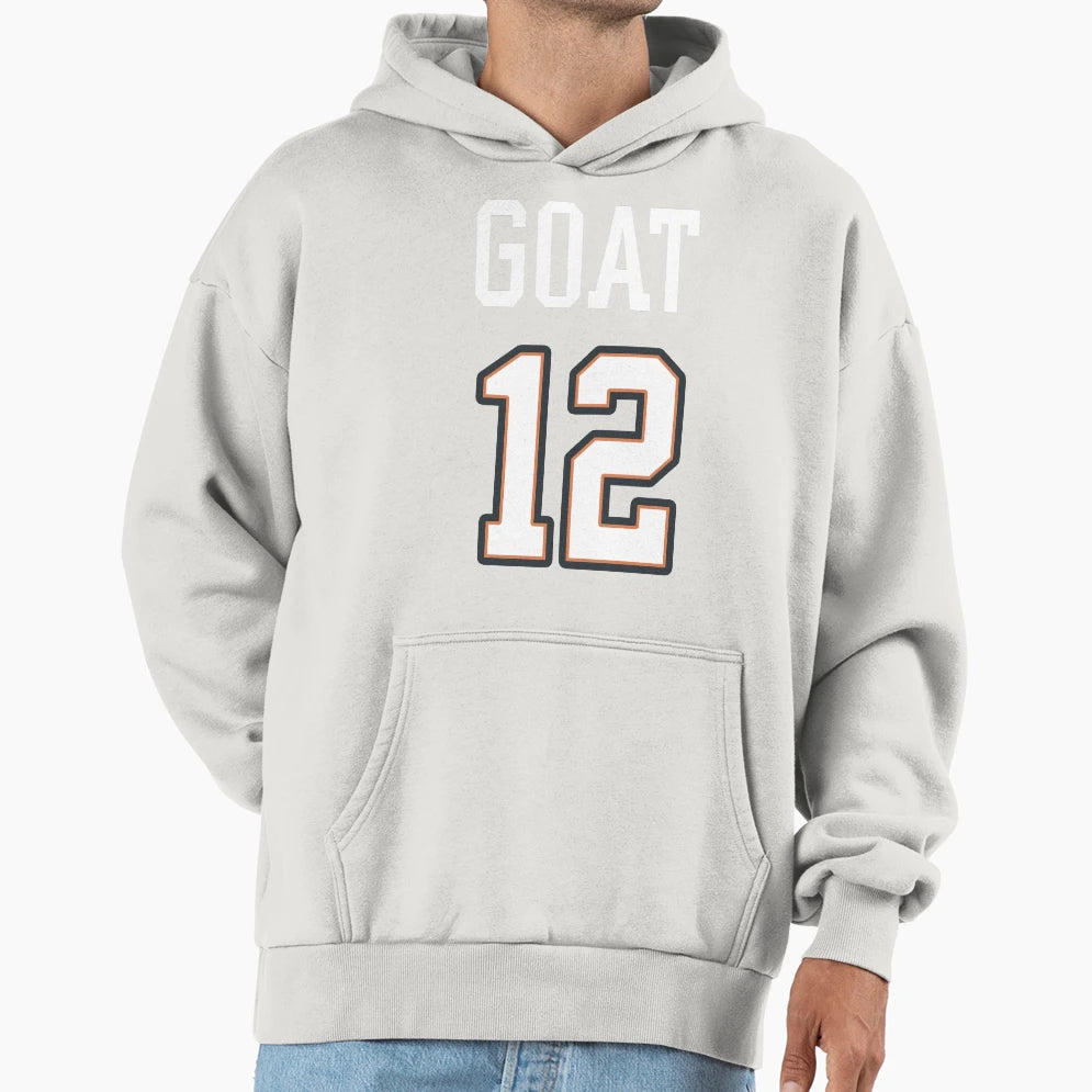 Goat 12 Jersey Styled Mug Throw Hoodie - Aesthetic Graphic Men Women - T-Shirt, Sweatshirt, Hoodie