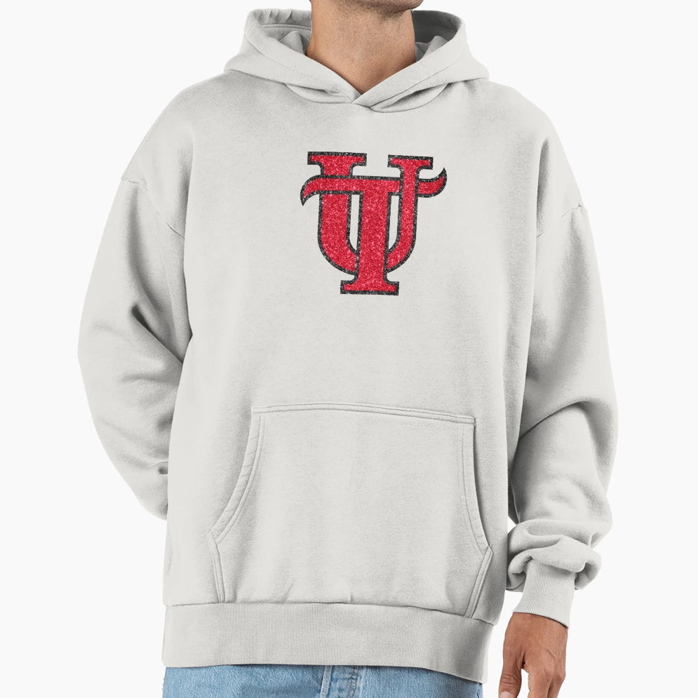 Utampa Glitter Logo Hoodie - Trendy Graphic for Adults - T-Shirt, Sweatshirt, Hoodie