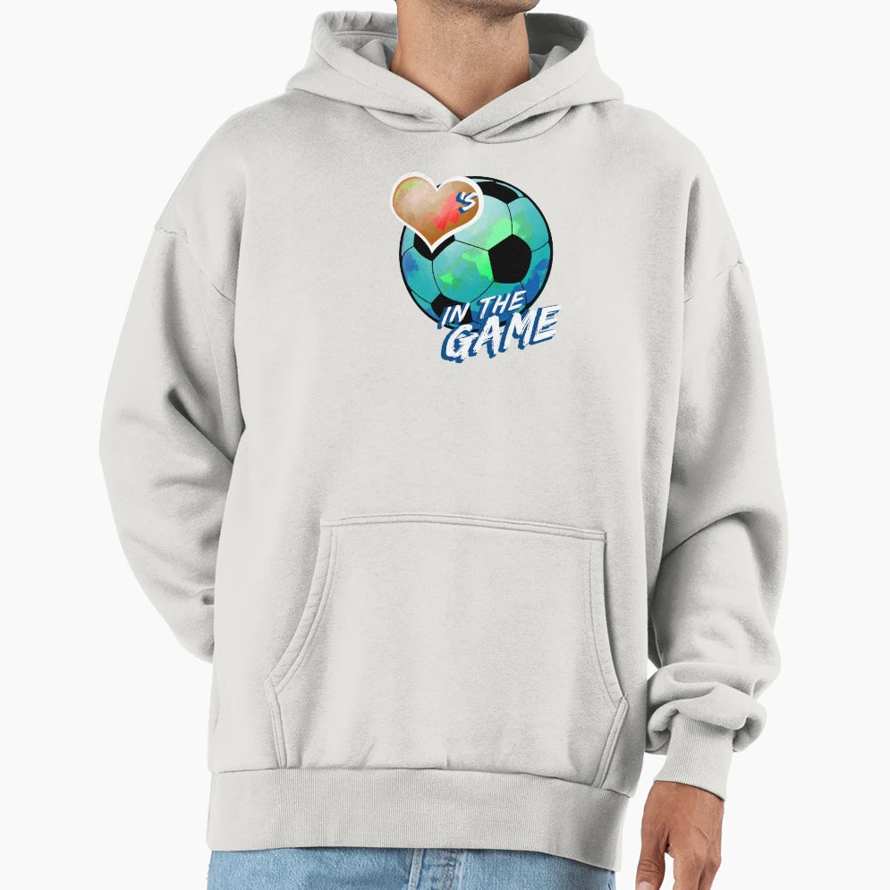 Soccer Hearts Game Multi Clean Hoodie - Graphic Print Unisex - T-Shirt, Sweatshirt, Hoodie
