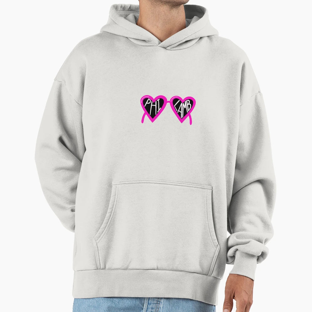 Heart Glasses Phi Lamb Hoodie - Graphic Print for Adults - T-Shirt, Sweatshirt, Hoodie