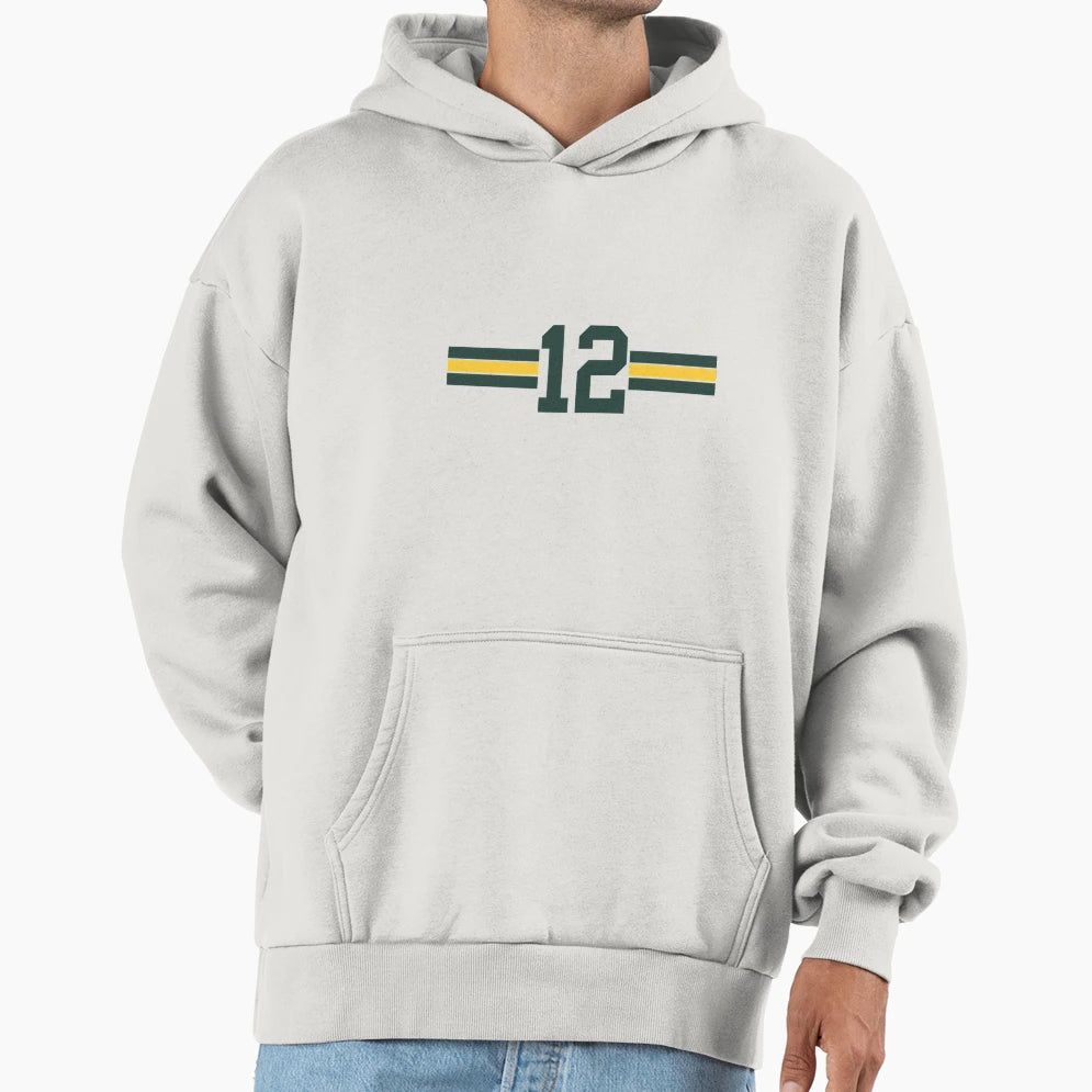 Green Bay 12 Hoodie - Custom Art Print Unisex - T-Shirt, Sweatshirt, Hoodie