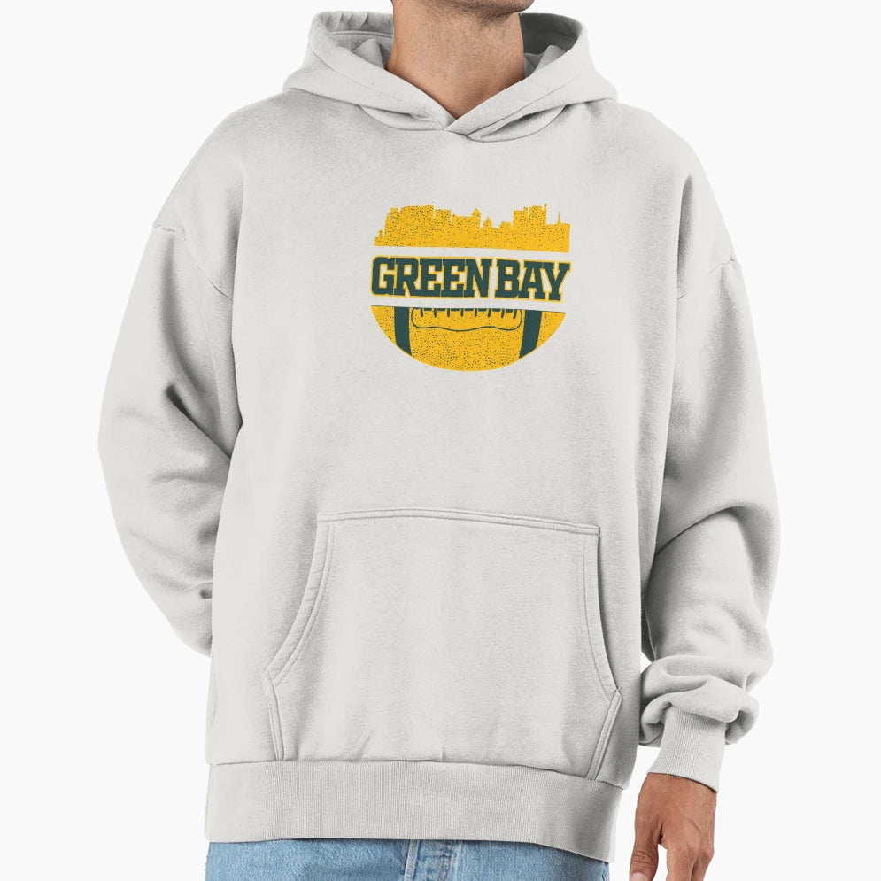Packers Football Fan Green Bay City Hoodie - Custom Art Print Unisex - T-Shirt, Sweatshirt, Hoodie