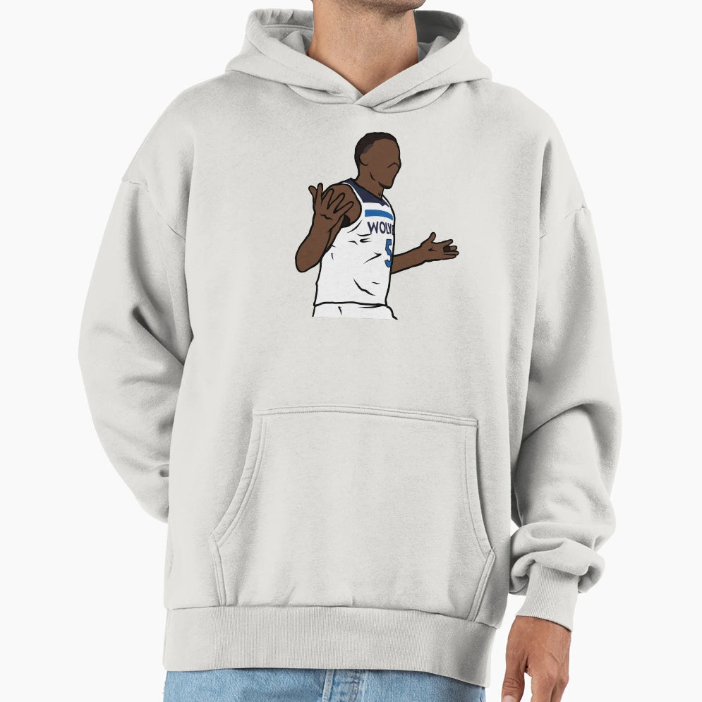 Anthony Edwards Shrug Hoodie - Casual Everyday Wear for Adults - T-Shirt, Sweatshirt, Hoodie