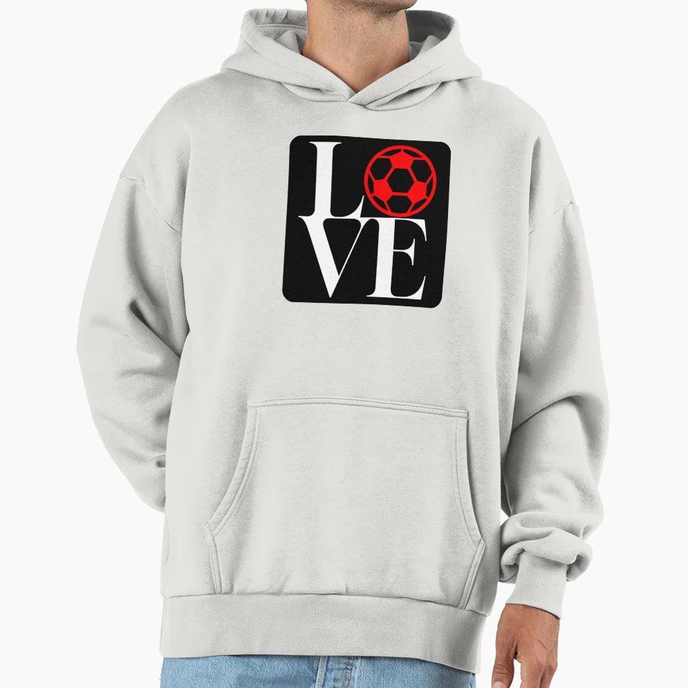 Love Football Hoodie - Novelty Apparel for Adults - T-Shirt, Sweatshirt, Hoodie