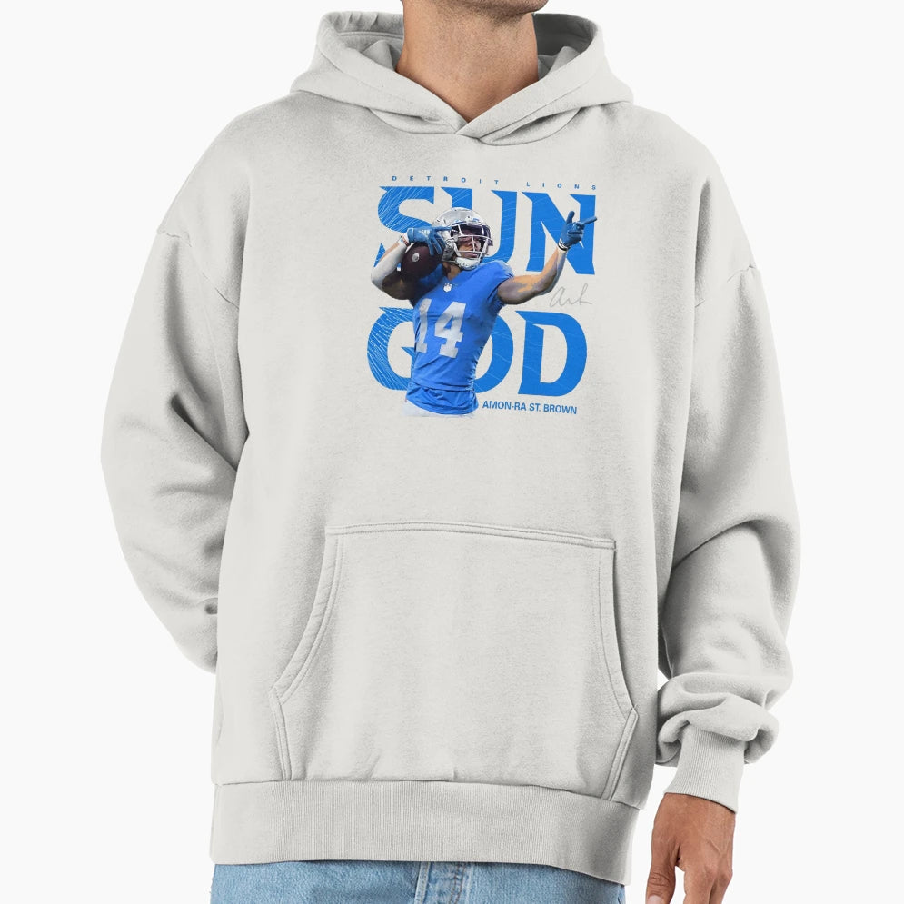 Amon Sport Ra St Brown Sun God Hoodie - Aesthetic Graphic for Adults - T-Shirt, Sweatshirt, Hoodie