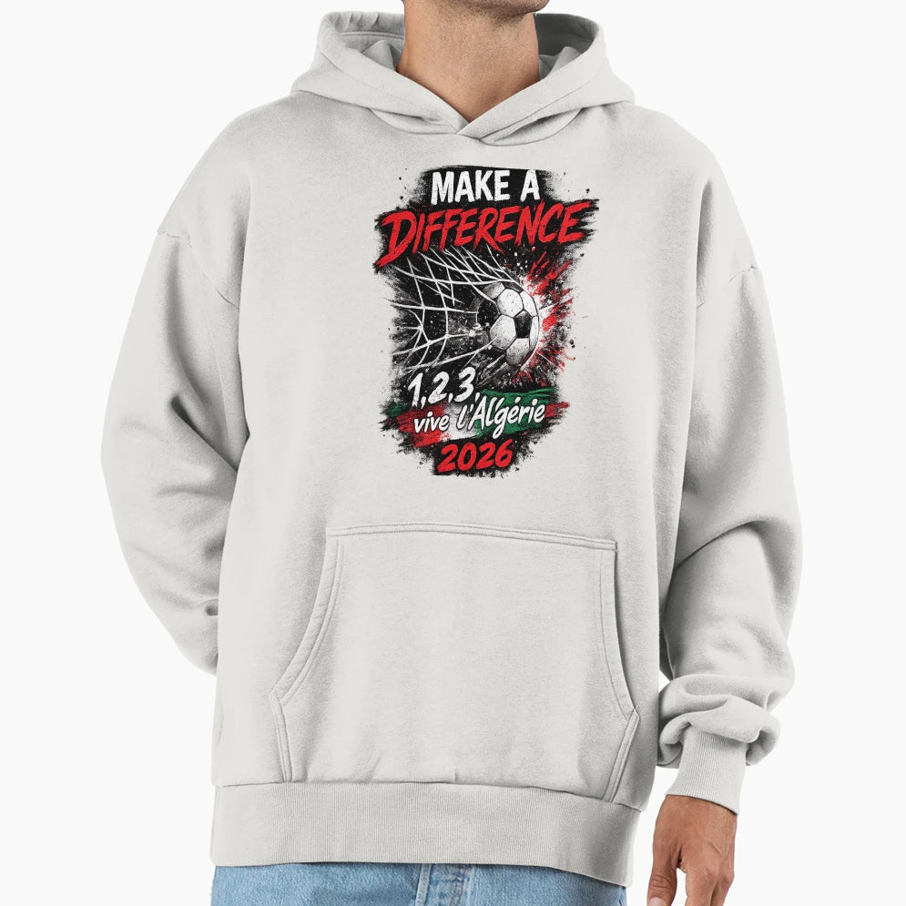 Make Difference 1 2 3 Vive Lalg Rie 2026 Hoodie - Trendy Graphic Unisex - T-Shirt, Sweatshirt, Hoodie