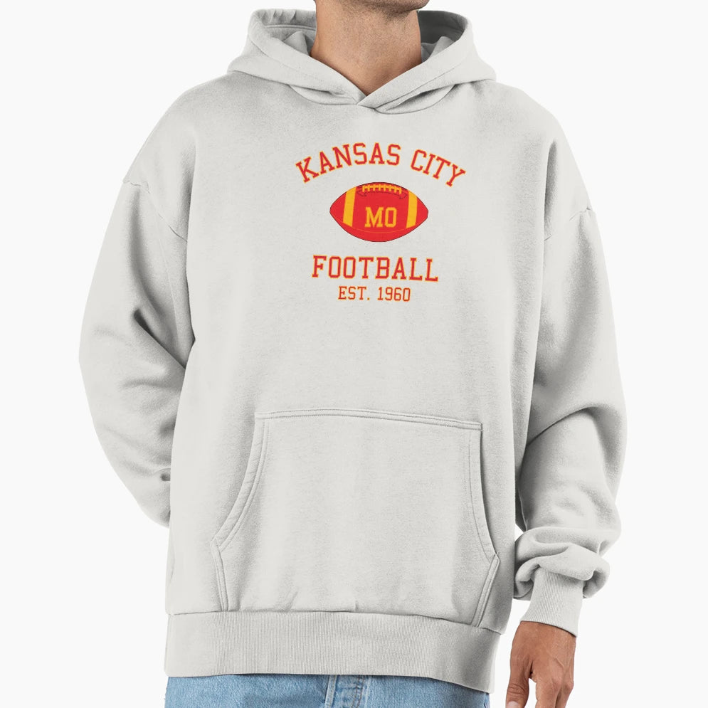 Kansas City Football Hoodie - Trendy Graphic Unisex - T-Shirt, Sweatshirt, Hoodie