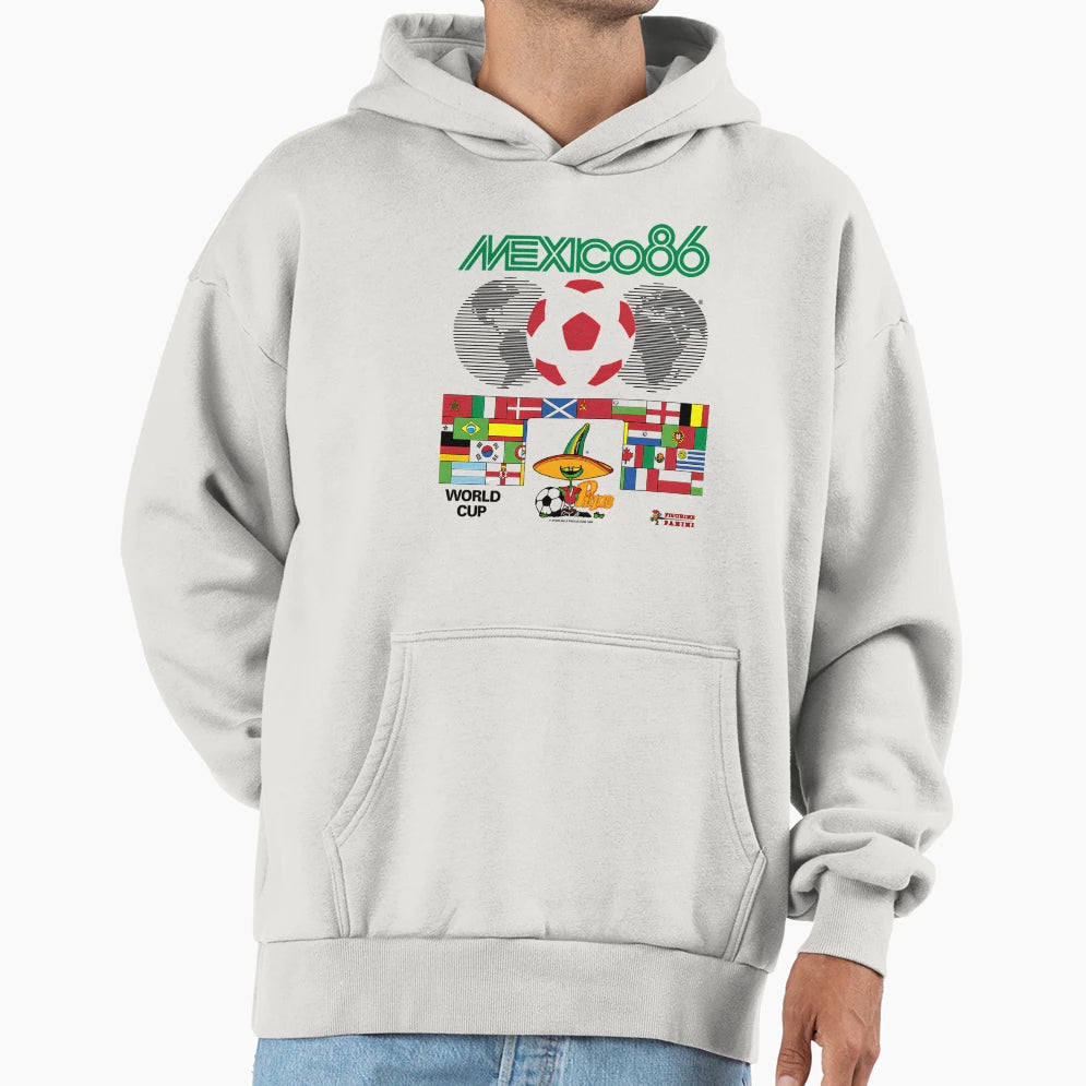 Mexico 86 World Cup Logo Hoodie - Trendy Graphic for Adults - T-Shirt, Sweatshirt, Hoodie