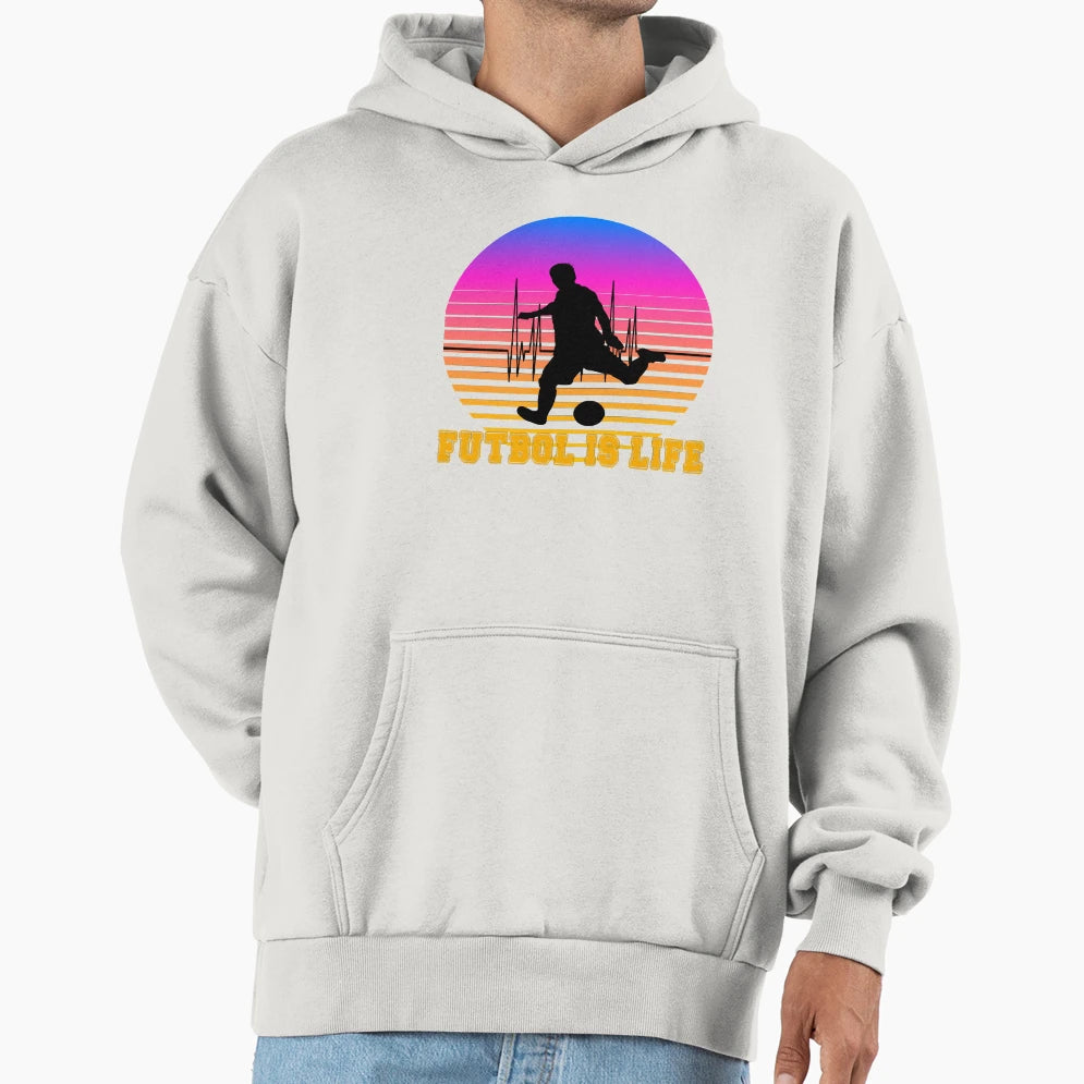 Best Futbol Many Lands Is Life Hoodie - Streetwear Style for Adults - T-Shirt, Sweatshirt, Hoodie