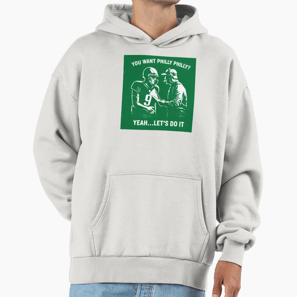 Philly Special White Hoodie - Fun Novelty Design Men Women - T-Shirt, Sweatshirt, Hoodie