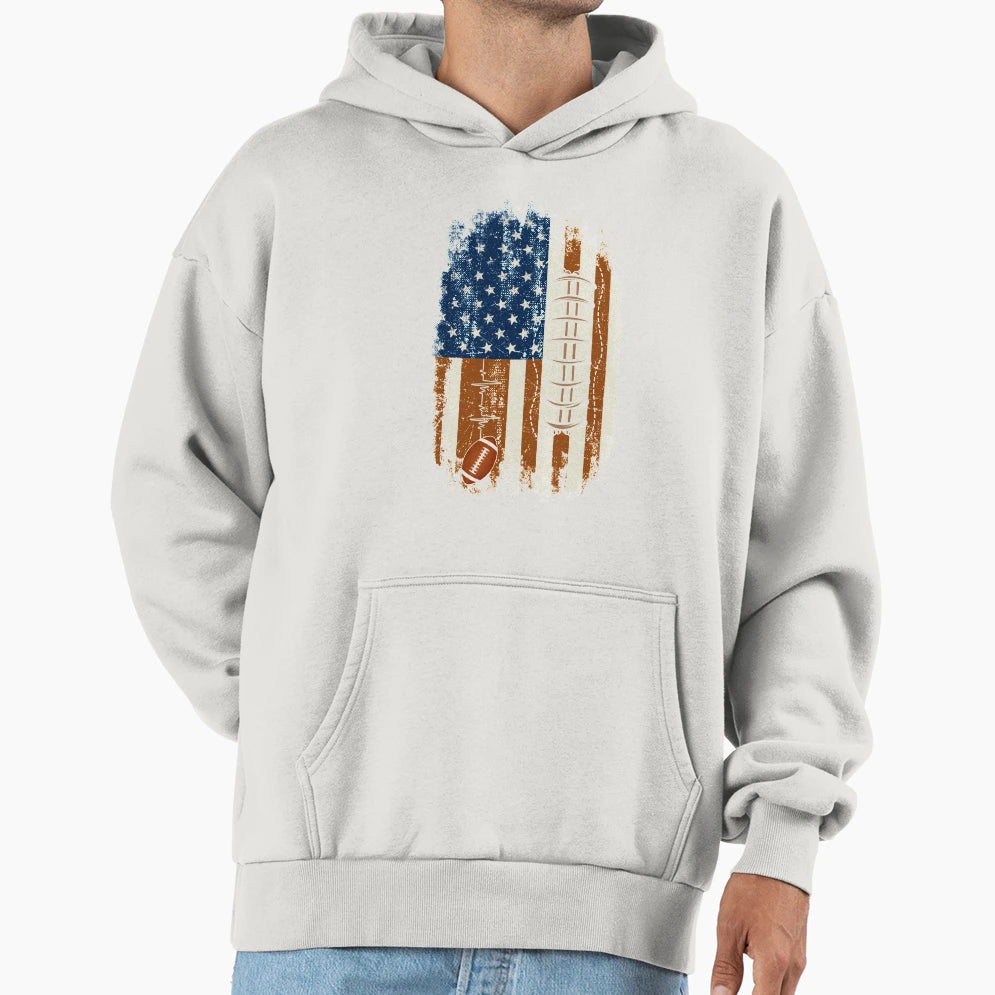 Best American Flag Rugby Player T-Shirt - Minimalist Print for Adults - T-Shirt, Sweatshirt, Hoodie
