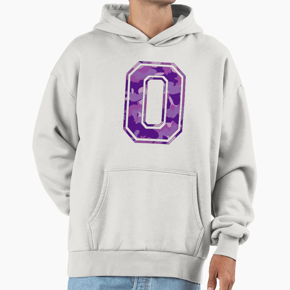 Team Sports Uniform Number 0 Purple Hoodie - Streetwear Style Men Women - T-Shirt, Sweatshirt, Hoodie
