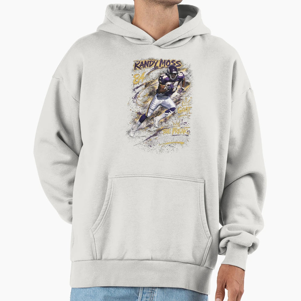 Randy Moss Goat Mode Minnesota Vikings Hoodie - Graphic Print for Adults - T-Shirt, Sweatshirt, Hoodie