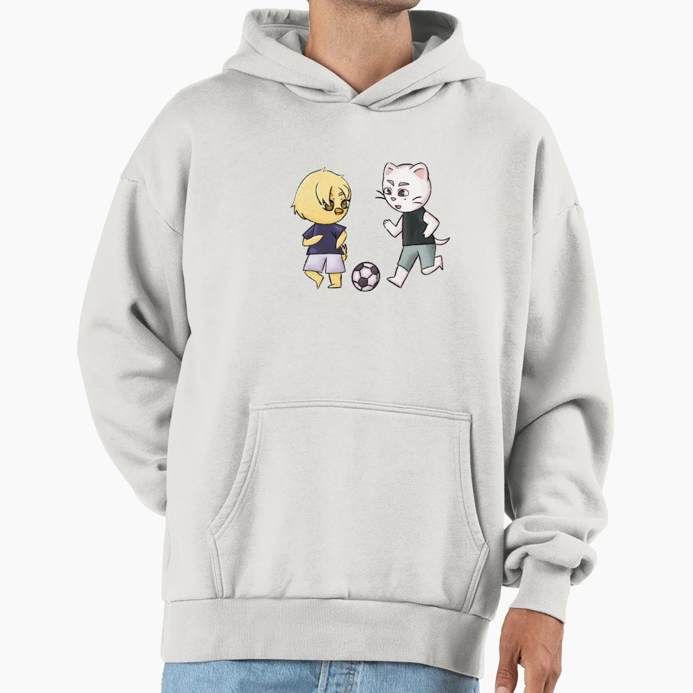 Bbokari Jirinet Playing Soccer Hoodie - Trendy Graphic Unisex - T-Shirt, Sweatshirt, Hoodie