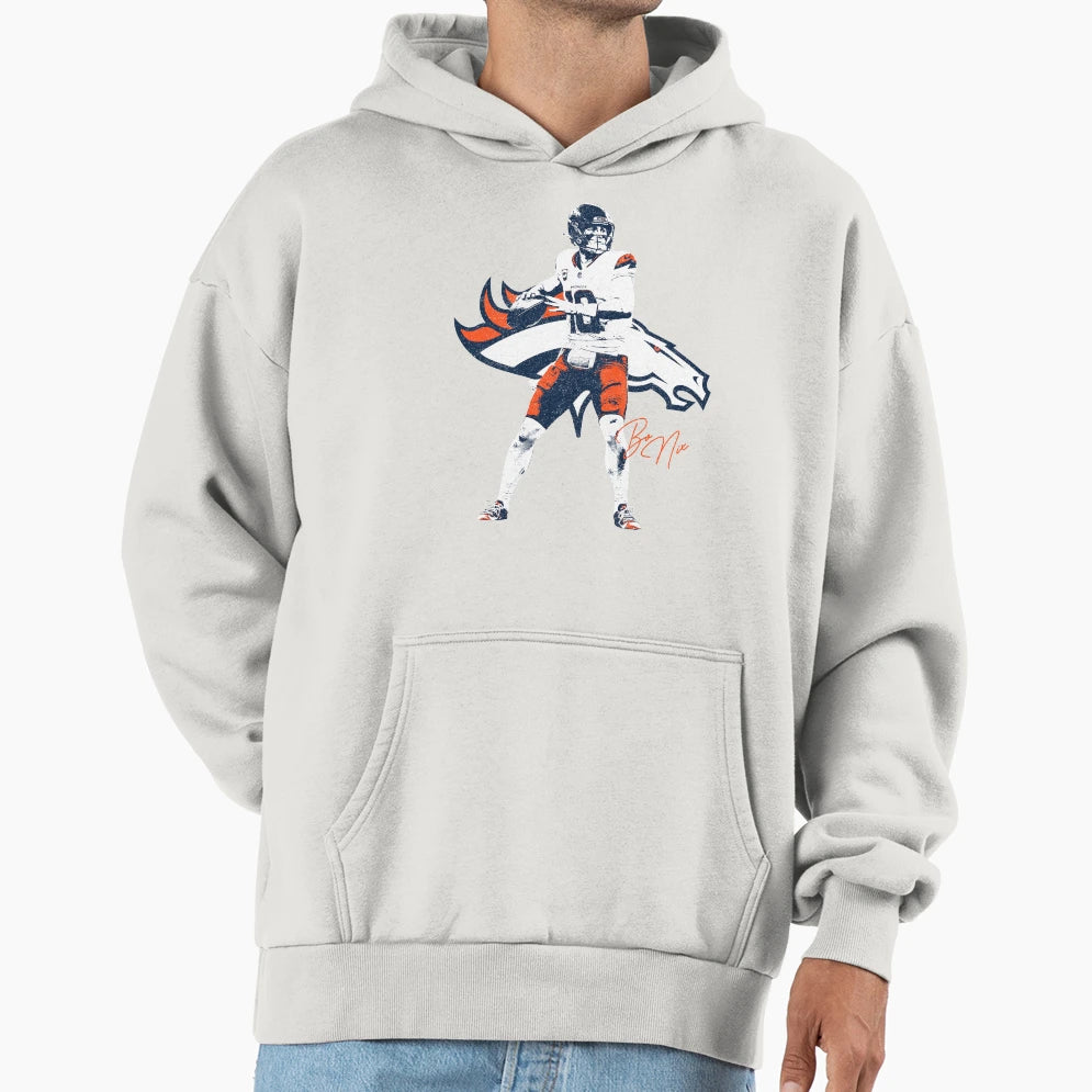 Bo Nix Variant Hoodie - Unique Graphic Men Women - T-Shirt, Sweatshirt, Hoodie
