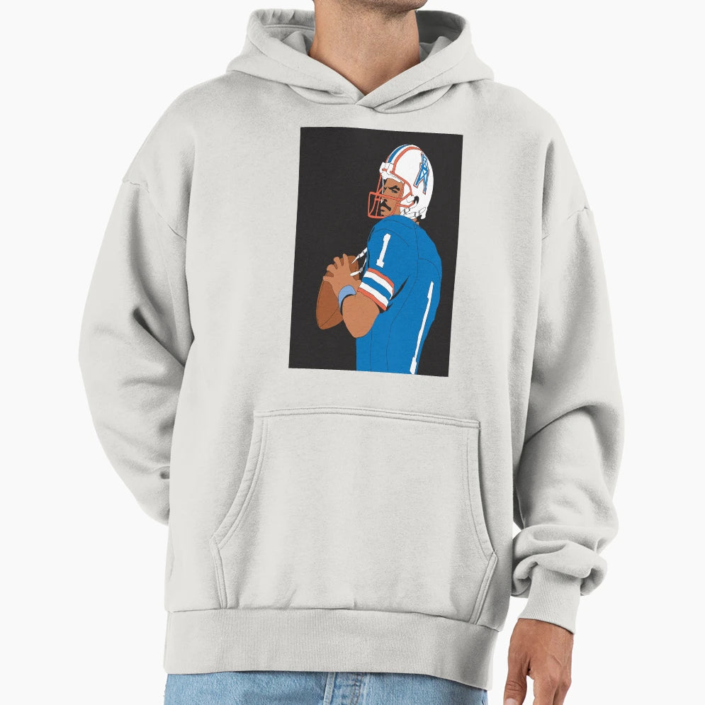 Great Quarterback Warren Moon Hoodie - Unique Graphic Unisex - T-Shirt, Sweatshirt, Hoodie