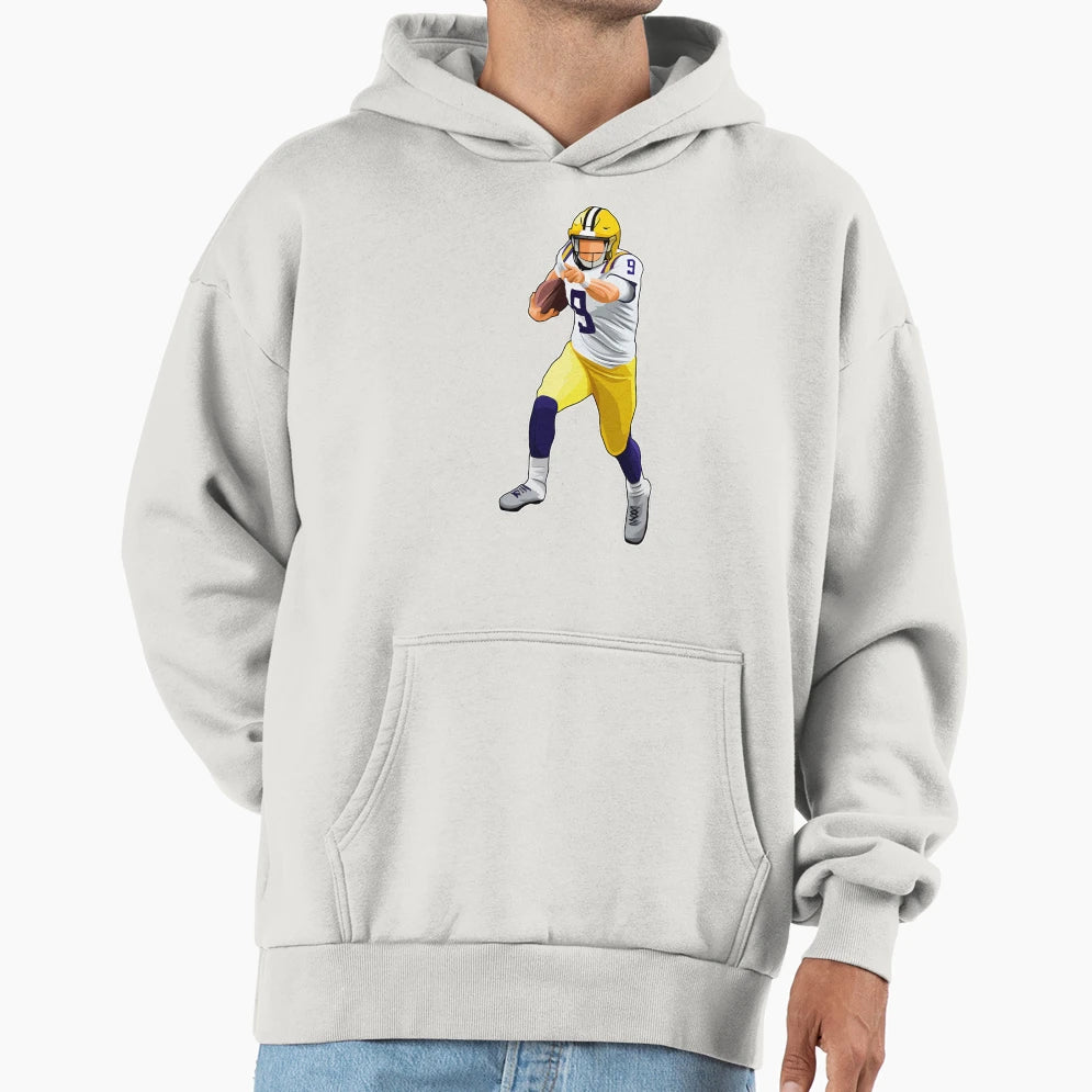 Joeburrow 9 Move Ball Hoodie - Casual Everyday Wear Men Women - T-Shirt, Sweatshirt, Hoodie