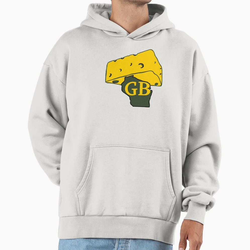 Green Bay Cheese Hoodie - Trendy Graphic Men Women - T-Shirt, Sweatshirt, Hoodie