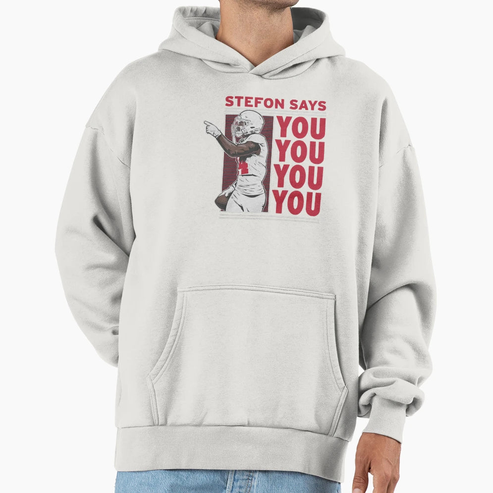American Quarterback Sports 14 Hoodie - Custom Art Print for Adults - T-Shirt, Sweatshirt, Hoodie