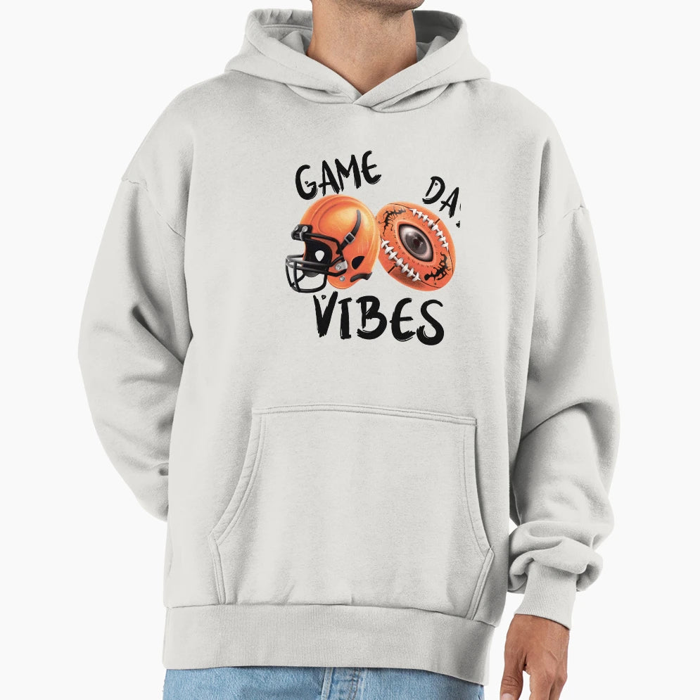 Game Football Day Vibes Hoodie - Streetwear Style Unisex - T-Shirt, Sweatshirt, Hoodie