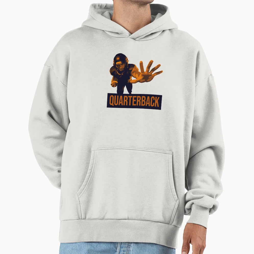 American Football Quarterback Hoodie - Unique Graphic for Adults - T-Shirt, Sweatshirt, Hoodie
