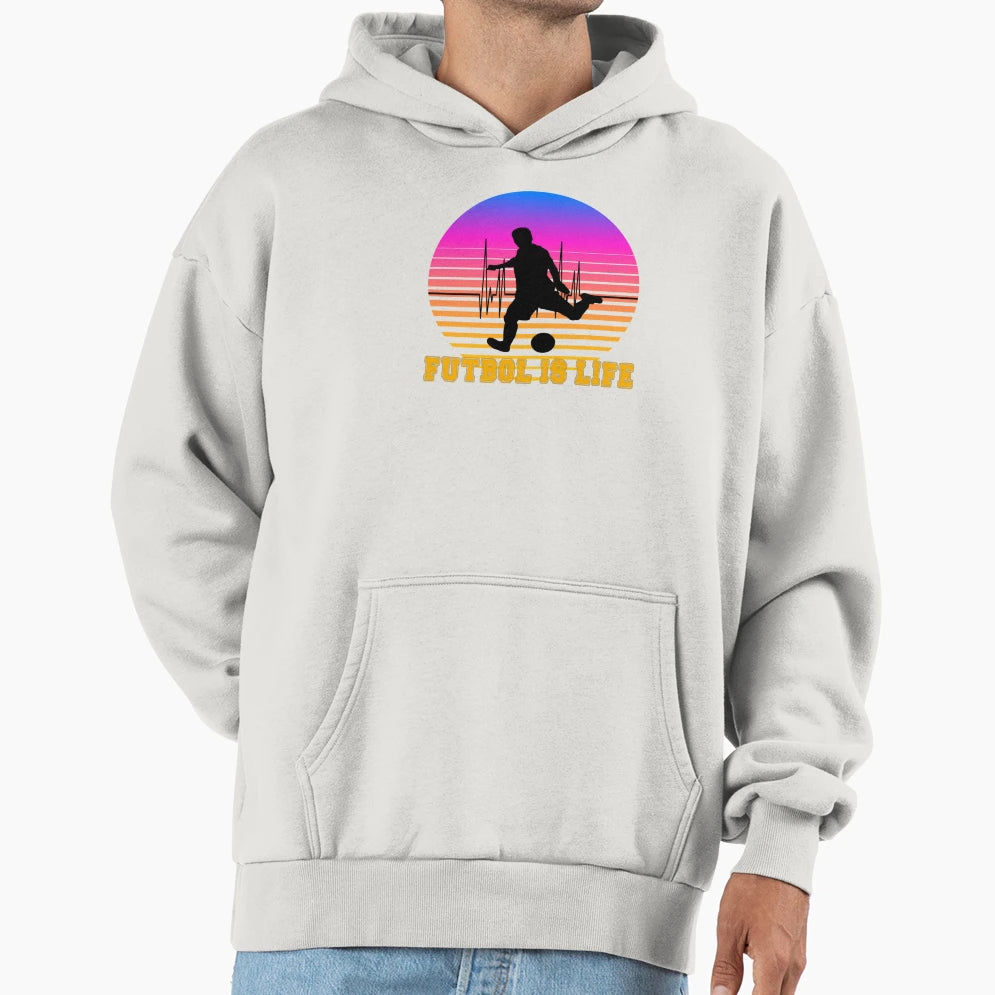 Futbol Is Life 9 Hoodie - Aesthetic Graphic for Adults - T-Shirt, Sweatshirt, Hoodie