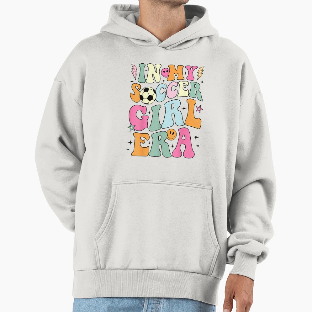 My Soccer Era Groovy Soccer Hoodie - Casual Everyday Wear Unisex - T-Shirt, Sweatshirt, Hoodie