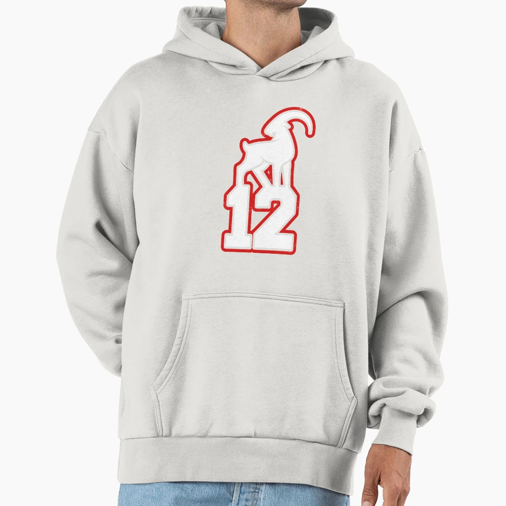 Goat 12 New England Brady Hoodie - Novelty Apparel Unisex - T-Shirt, Sweatshirt, Hoodie